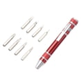 thumbnail image 3 of Portable 8In1 Magnetic Pocket Screwdriver Kit Pen Shape Repair Hand Tools Set, 3 of 8