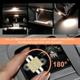 thumbnail image 4 of 24 Pieces Dome Light LED Car Interior Bulb Kit Set 194 T10 DE3175 578 31mm 42mm Bulbs Interior Replacement Lights for Car Map License Plate Door Side Marker Cornering Trunk Light - Warm White, 4 of 8