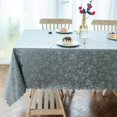 thumbnail image 2 of FFIY Nappe en Vinyle Imperméable, Nappe Ronde Résistante, Nappe Essuyable pour Cuisine et Salle à Manger (Beige, 60 Pouces Ronde), 2 of 7