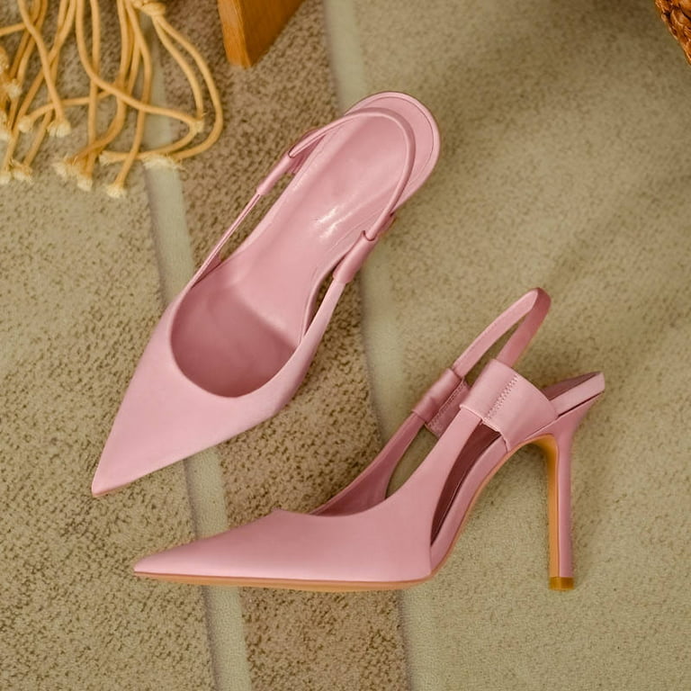 Hot sale pointed thin heel women high heel sandals Fashionable Spring Ladies New High Heeled Dress Shoes 2023 Quality Back Strap Sandal Pumps - Walmart.com