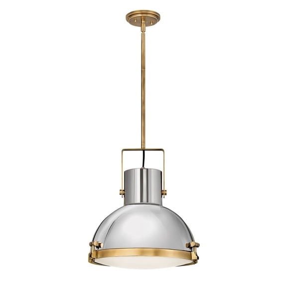 49065HB-Hinkley Lighting-Nautique - 1 Light Large Pendant in Coastal-Industrial Style - 18 Inches Wide by 51.63 Inches High-Heritage Brass