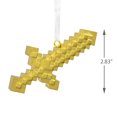 thumbnail image 4 of Hallmark Minecraft Gold Sword Metal Christmas Ornament, 4 of 6