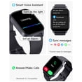 thumbnail image 2 of Toobur Reloj Inteligente Para Hombres Y Mujeres, Compatible Con Android E Ios, Respuesta De Teléfono, Hacer Llamadas, Rastreador De Fitness, Frecuencia Cardíaca, Seguimiento De Sueño, 100 Deportes, Ip, 2 of 7