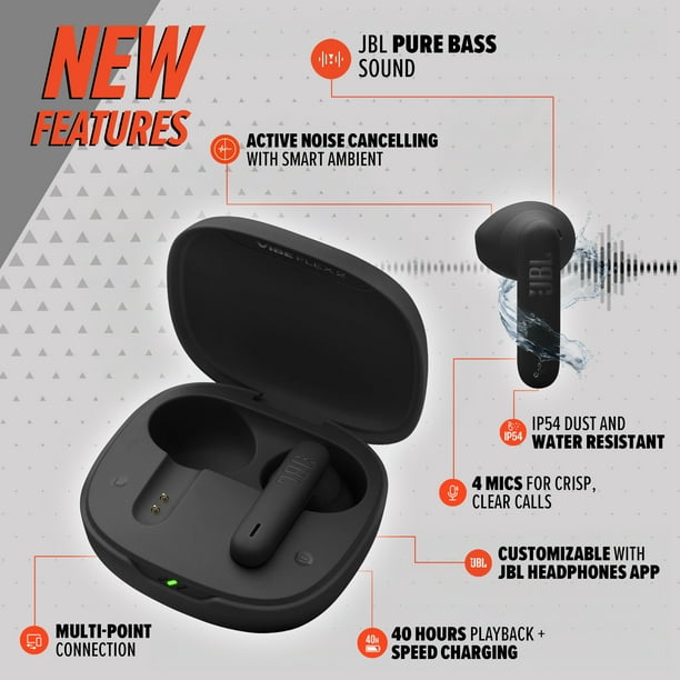 JBL Vibe Flex 2 - Wireless headphones for entertainment - Walmart