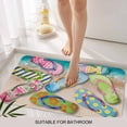 thumbnail image 3 of Colorful Flip Flops Door Mat&nbsp;Indoor Outdoor Entrance, Non Slip Small Rug for Kitchen Bathroom Entryway Rug, Summer Blue Beach Ocean Washable Doormat Floor Mat for Office Home Decor 18x30 Inch, 3 of 8