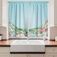 thumbnail image 2 of Ambesonne Garden Kitchen Curtains, Meadow Daisies Pansies, 55"x39", Multicolor, 2 of 3