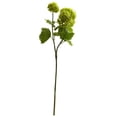 thumbnail image 1 of Nearly Natural 2165-S6 18 in. Snowball Hydrangea Artificial Flower - Set of 6, 1 of 1