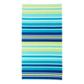 Better Homes & Gardens 100% Cotton Cool Stripe Oversized Beach Towel, 38" x 72"