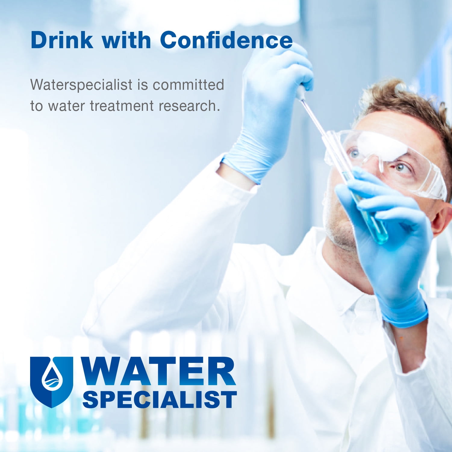Waterspecialist WS613B Replacement for GE® MWF®, SmartWater® MWFP, MWFA, GWF, HDX FMG-1, WFC1201, GSE25GSHECSS, RWF1060 Refrigerator Water Filter 6 Filters