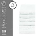 thumbnail image 3 of GOLD TEXTILES 84 Pack Economy White Bath Towels Bulk 22x44 Inches Cotton Blend Multi Purpose Hotel Towel for Commercial & Home Use Lightweight Easy Care & Quick Dry Towels for Pool Gym and Spa, 3 of 8