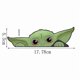 thumbnail image 5 of 5pcs 2*7" Baby Yoda stickers, Europe and America Star Wars cartoon car glass decals, The Mandalorian decorative wall decals, look at Baby Yoda bright, 5 of 5