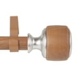 thumbnail image 2 of 1 inch Vinny Faux Wood Curtain Rod 28-48" - Chestnut, 2 of 2