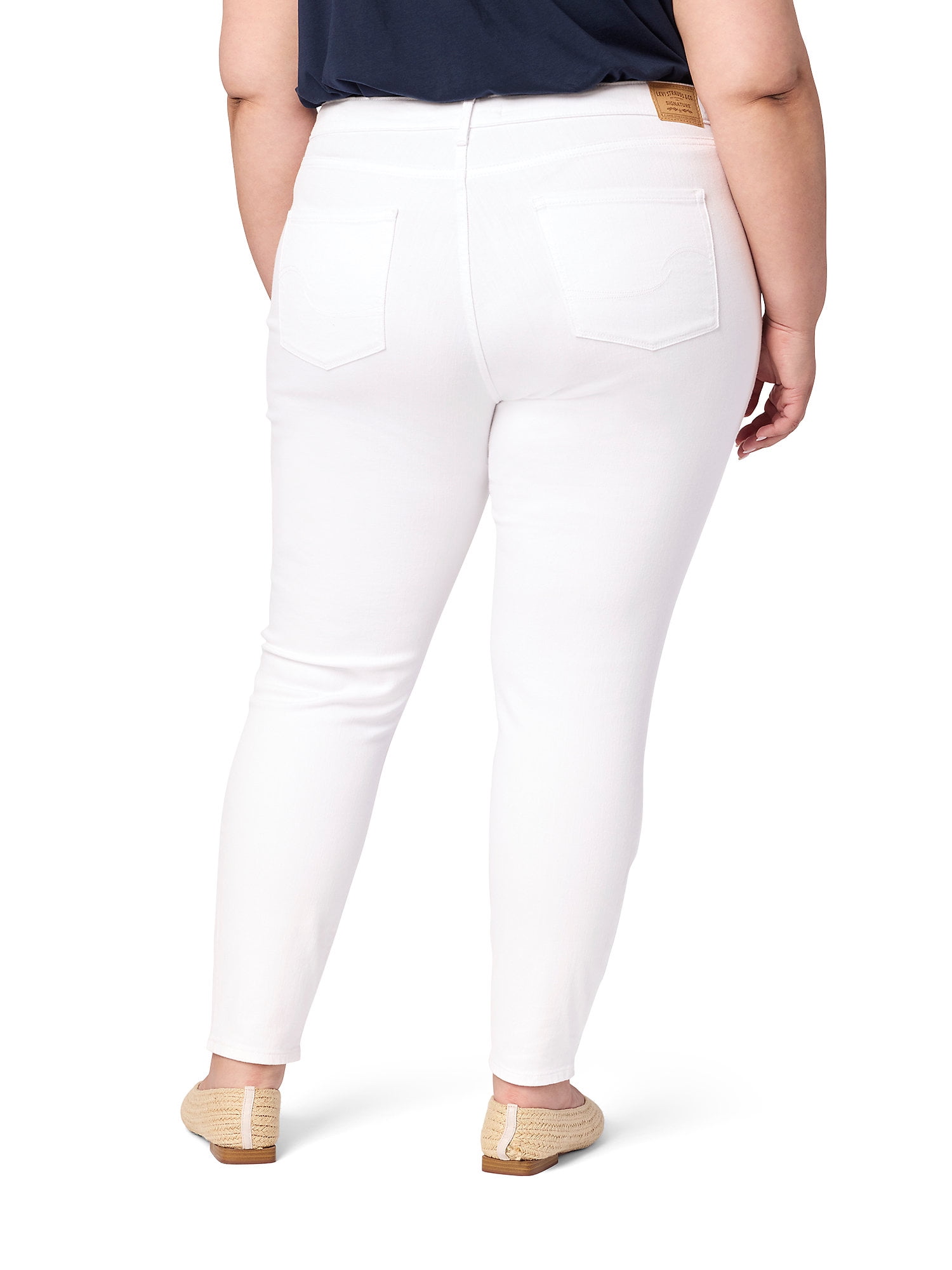 Levi Strauss Signature Women's and Women's Plus High Rise Skinny Jeans, Inseams: Short, Regular and Long, Sizes 2-28