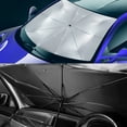 Anpro Car Sun Shade Windshield Umbrella, Foldable Car Umbrella Sunshade