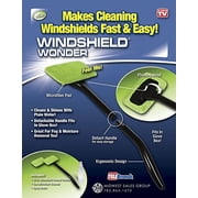 Telebrands Windshield Wonder Microfiber Long Handled Cleaning Tool