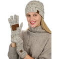 thumbnail image 2 of Colorful Confetti Cable Knit Beanie and Anti-Slip Touchscreen Gloves Set, 2 of 4