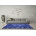 thumbnail image 3 of Ahgly Company Indoor Rectangle Abstract Blue Modern Area Rugs, 2' x 4', 3 of 4