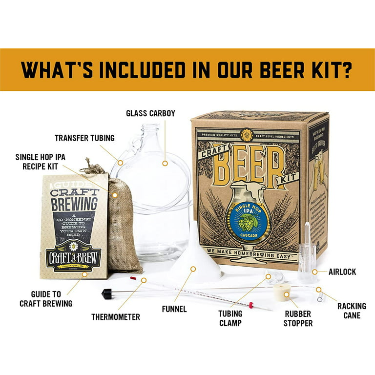 Craft A Brew - Mead Making Kit - Reusable Make Your Own Mead Kit - Yields 1 Gallon of Mead