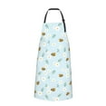 thumbnail image 2 of Lsque Bee Flower Waterproof Apron Chef Aprons for Men Heavy Duty Chemical Work Apron Extra Long Grilling Aprons with Adjustable Bib Apron, 2 of 9