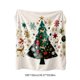 thumbnail image 3 of Manta Navideña de Franela con Árbol de Navidad | Chal de Felpa de Doble Cara con Escena de Bosque Nevado | Manta Ideal para Regalo Navideño | 100 X 150 Cm | Blanca | Poliéster | 380 G, 3 of 7