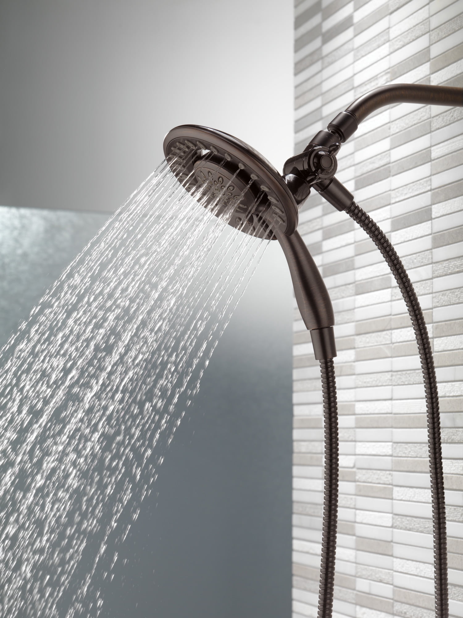 Delta Universal Showering Components In2ition® 4-Setting Two-in-One Shower in Venetian Bronze 58065-RB