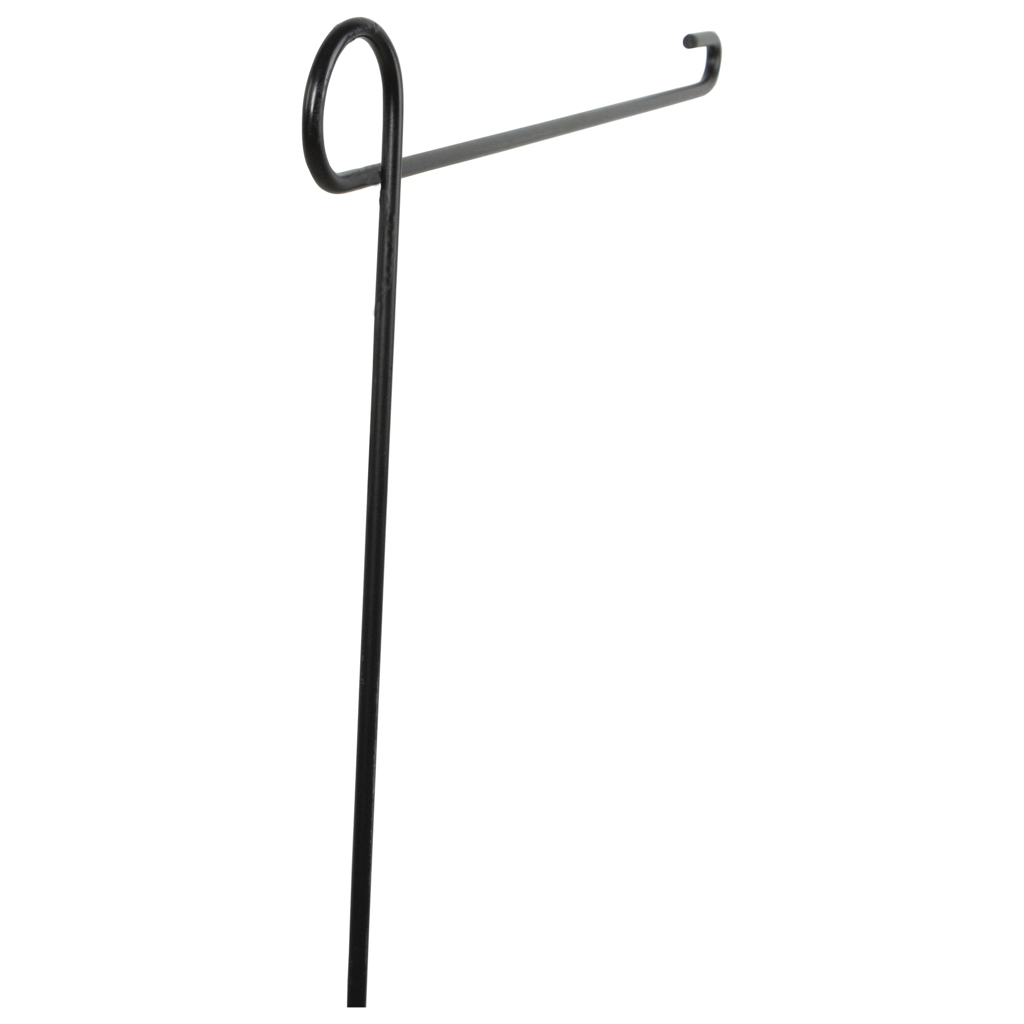 Metal Garden Flagpole - 36.5" - Black