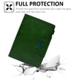 thumbnail image 2 of SaniMore for iPad Pro 11 2024 Wallet Case with Card Slots & Pen Holder [Auto Sleep] PU Leather Magnetic Ciasp Kickstand Shockproof TPU Shell Full-body Protctive Retro Cover, Green, 2 of 9