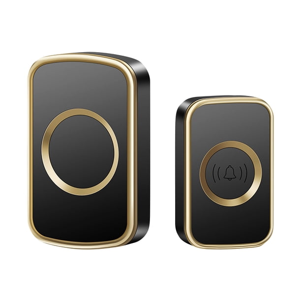 Bella de Puerta Inalámbrica Hogar No Necesita Baterías, 433Mhz Remoto 200M Rango Gran Volumen Buscador con 60 Opciones de Música, Ip44 Clasificado