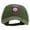 Olive, variant on 82nd Airborne Military Embroidered Washed Solid Pigment Dyed Cotton Twill Brass Buckle Cap - Olive OSFM