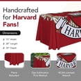 thumbnail image 2 of Harvard Crimson 6' College Sports Printed Table Throw - NCAA Licensed - Polyester Draped - School Tablecloth (Red, White), 2 of 5