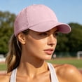 thumbnail image 6 of ATOYSOY Baseball Hats For Women Side Perforated Mesh Ponytail Cutout Womens Hats Running Hat Sun Hats For Women Solid Color Jogging Beach Womens Caps, 6 of 9
