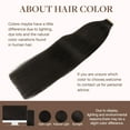 thumbnail image 4 of GOO GOO Rallonges de Cheveux Humains Remy Brun Foncé de 20 Pouces Ruban Lisse Soyeux en Cheveux Naturels Rallonges 50g 20 Pcs, 4 of 8