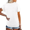 thumbnail image 2 of Plebaso Women's Pocket T-Shirts Classic Short Sleeve Shirt V Neck Casual Summer Basic Tee Solid Color, 2 of 6