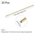 thumbnail image 2 of Unique Bargains 1mm Diameter 200mm Length Brass Solid Round Rod for DIY Craft 20pack, 2 of 5