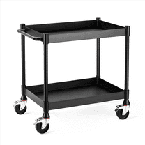 Luxor MightyHaul 24 Inch Heavy Duty 2 Shelf Utility Cart