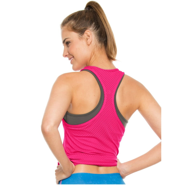 Flexmee Women Racerback Workout Gym Tank Tops Camisetas Deportivas Mujer 