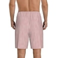 thumbnail image 3 of Fotbe Pink Stripes Pajama Shorts for Men, Men's Pajama Bottoms, Sleepwear,Short Pajama Pants-XX-Large, 3 of 9