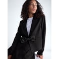 thumbnail image 4 of Free Assembly Women's Bow Front Cropped Blazer, Sizes XS-XXL, 4 of 5