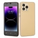 thumbnail image 3 of Teléfono móvil con pantalla de 5 pulgadas, desbloqueo facial, 2 GB de RAM, 16 GB de ROM, MTK6572, 2 MP, 5 MP, teléfono inteligente ultrafino para estudio, trabajo, enchufe europeo dorado de 100 a, 3 of 10