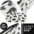 thumbnail image 3 of Unique Bargains Cat-Pattern Spacious Zippered Bag White, 3 of 6