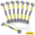 thumbnail image 2 of 24 METALLIC SILVER Skeins 100% Cotton Metallic Thread for Hand Embroidery, 2 of 9