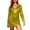 Gold, variant on Daznico Sequin Long Sleeve Bodycon Mini Dress Stretchy Pointed Collar Performance Party Outfit For,Mardi Gras Clothing,One Size