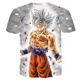 thumbnail image 1 of 2024 Nueva camiseta de moda Dragon Ball 3D de verano de manga corta con cuello redondo Goku Vegeta, camisa casual para hombres y niños, 1 of 1