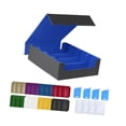 thumbnail image 2 of Bunblic Card Deck Case, Sports Cards Case, Display Gathering Card Toy with 4 Card Dividers, Card Storage Box Sleeved Cards Holder Blue, 2 of 8