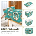 thumbnail image 4 of Foldable Fabric Storage Bin With Handle Collapsible Basket Box Storage With Lid Organizer The Little Dog Wearing Victorian, 4 of 7
