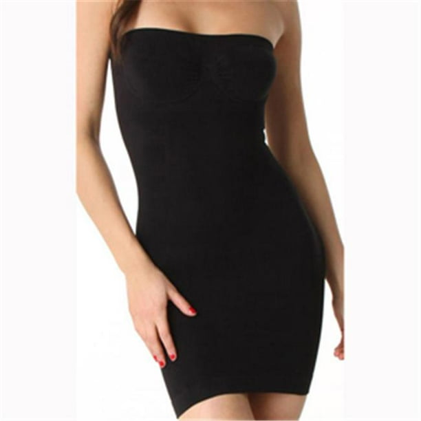 N Fini - N Fini 523 Strapless Slip Shaper with Built-in Bra, Small & Medium - Black - Walmart