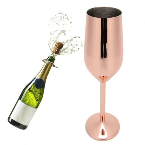 Shatterproof Cup Wine Cup, Drinking Cup Goblet, Champagne Flutes For Home Rose Golden