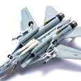 thumbnail image 6 of TAPDRA Diecast F-14 Tomcat Fighter Model 1:72 Scale US Navy Aircraft Plane 10.2in with Stand for Collectors and Decorators, 6 of 8