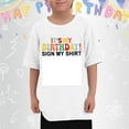 thumbnail image 4 of WOYY Little Boys Birthday T-Shirt Letter Print Short Sleeve T Shirt Loose Summer Tshirt, 4 of 4