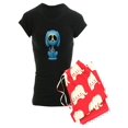 thumbnail image 1 of CafePress - Blue Zombie Sugar Skull Puppy Pajamas - Women's Dark Pajamas, 1 of 1